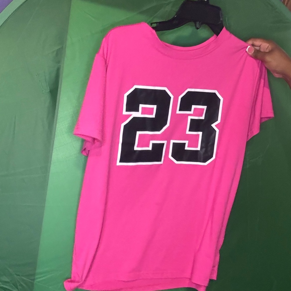 Pink T-Shirt with Number 23